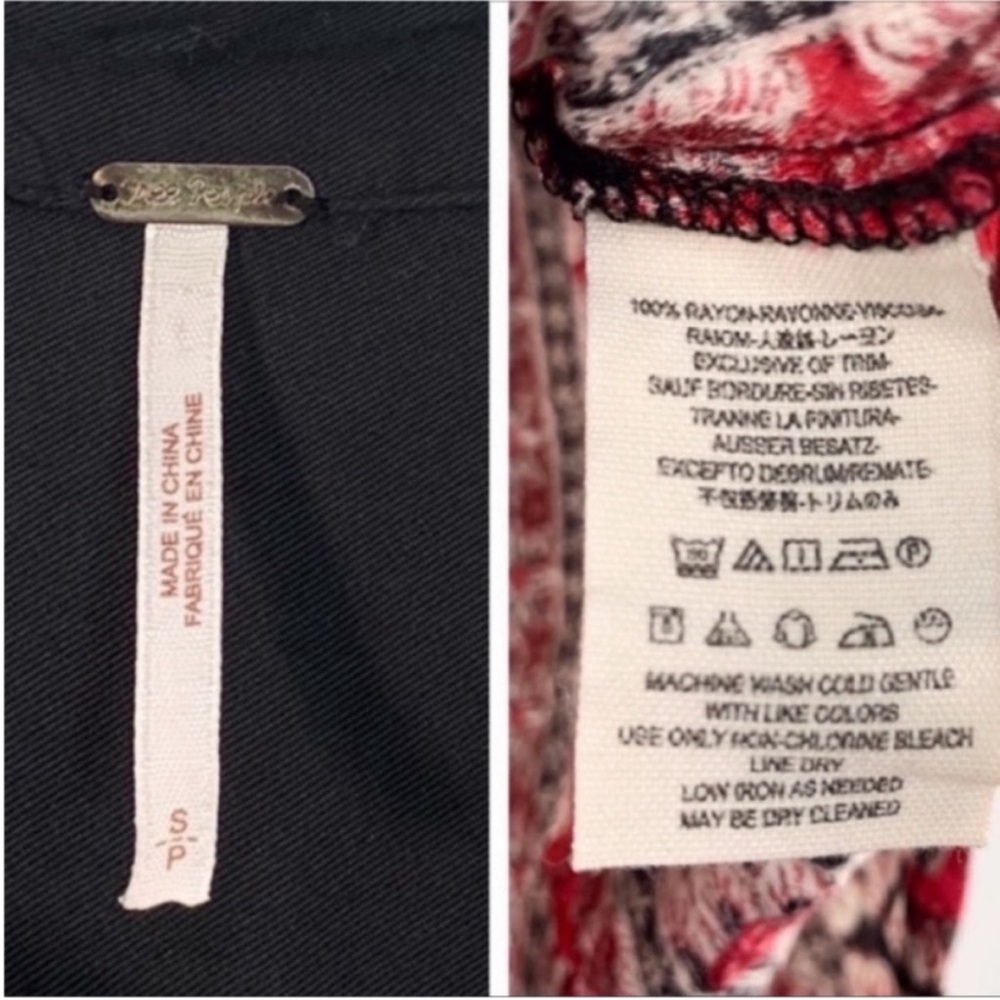 FREE PEOPLE - Welcome to the Jungle button down shirt S - Picture 10 of 12